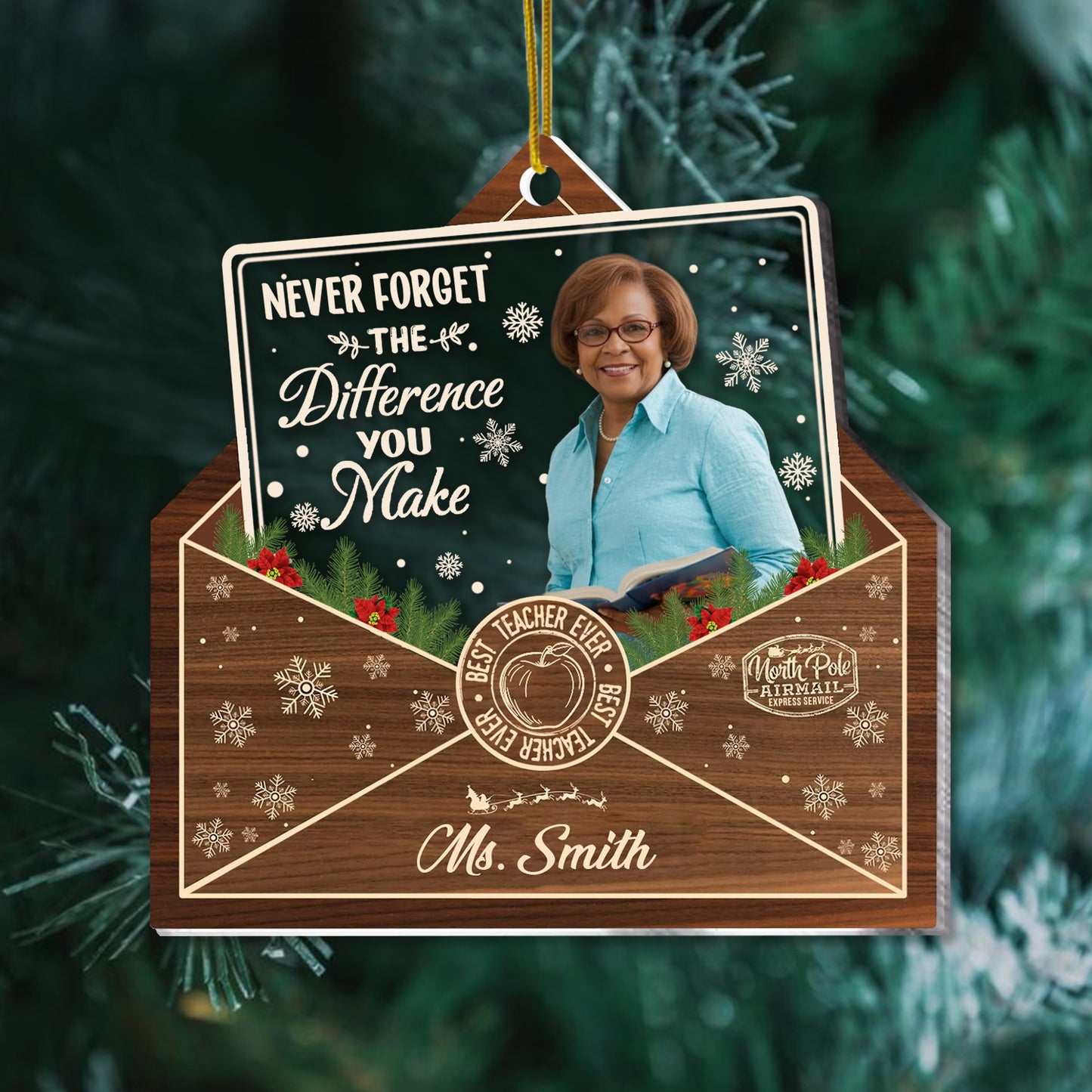 Never Forget The Difference You Make Acrylic Ornament