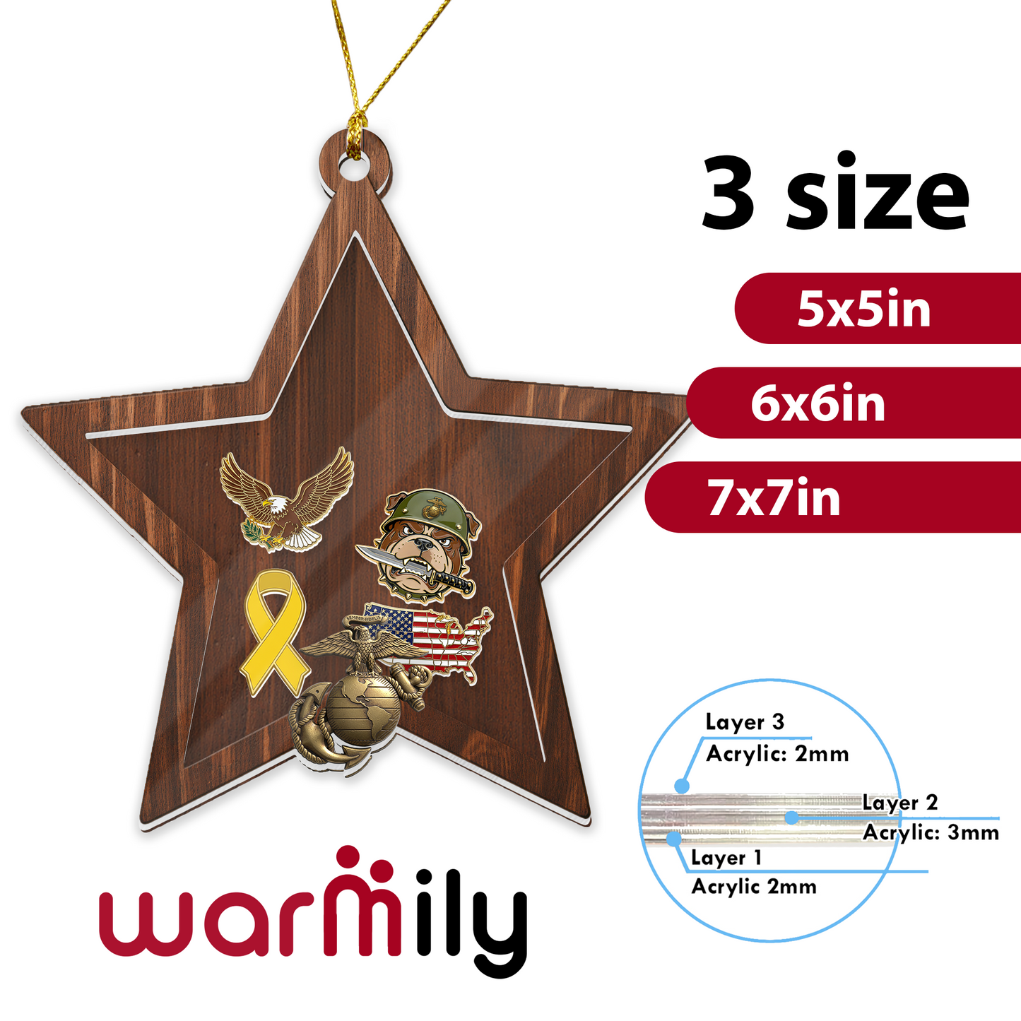 Personalized "Your Star" | Shaker Keepsake for Deployed Soldiers