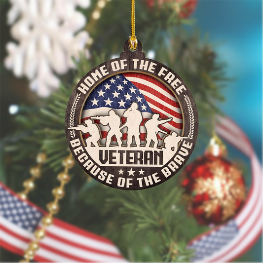 Home Of The Free - Patriotic Christmas Ornaments
