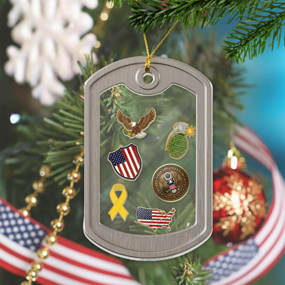 Personalized Keepsake for My Deployed Hero | Military Shaker Ornament