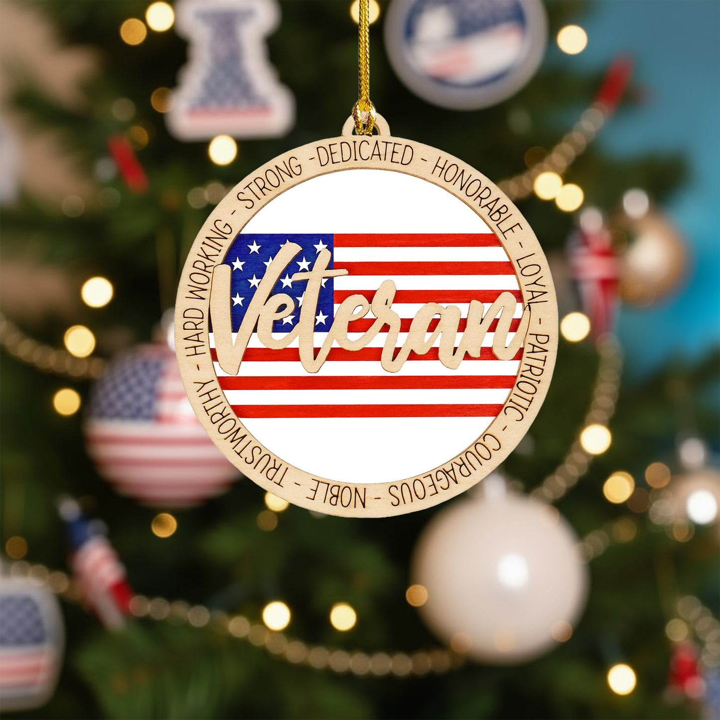 US Veteran Christmas Ornament - Army Veteran Gift