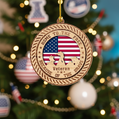 Home To The Free - Patriotic Christmas Ornaments