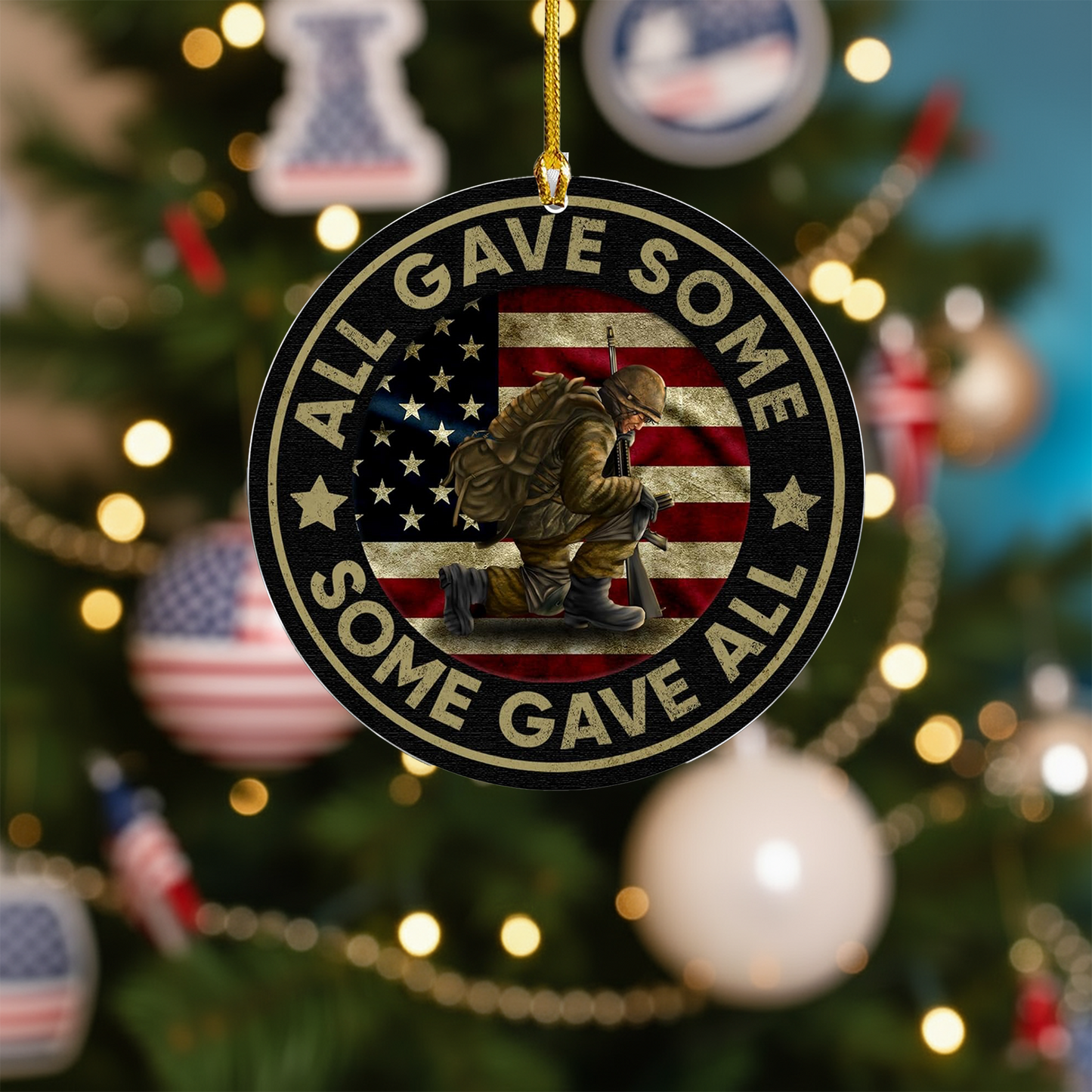 All Gave Some Wooden Christmas Ornaments for Tree Decorations