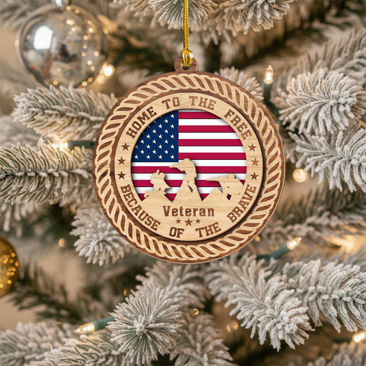 Home To The Free - Patriotic Christmas Ornaments