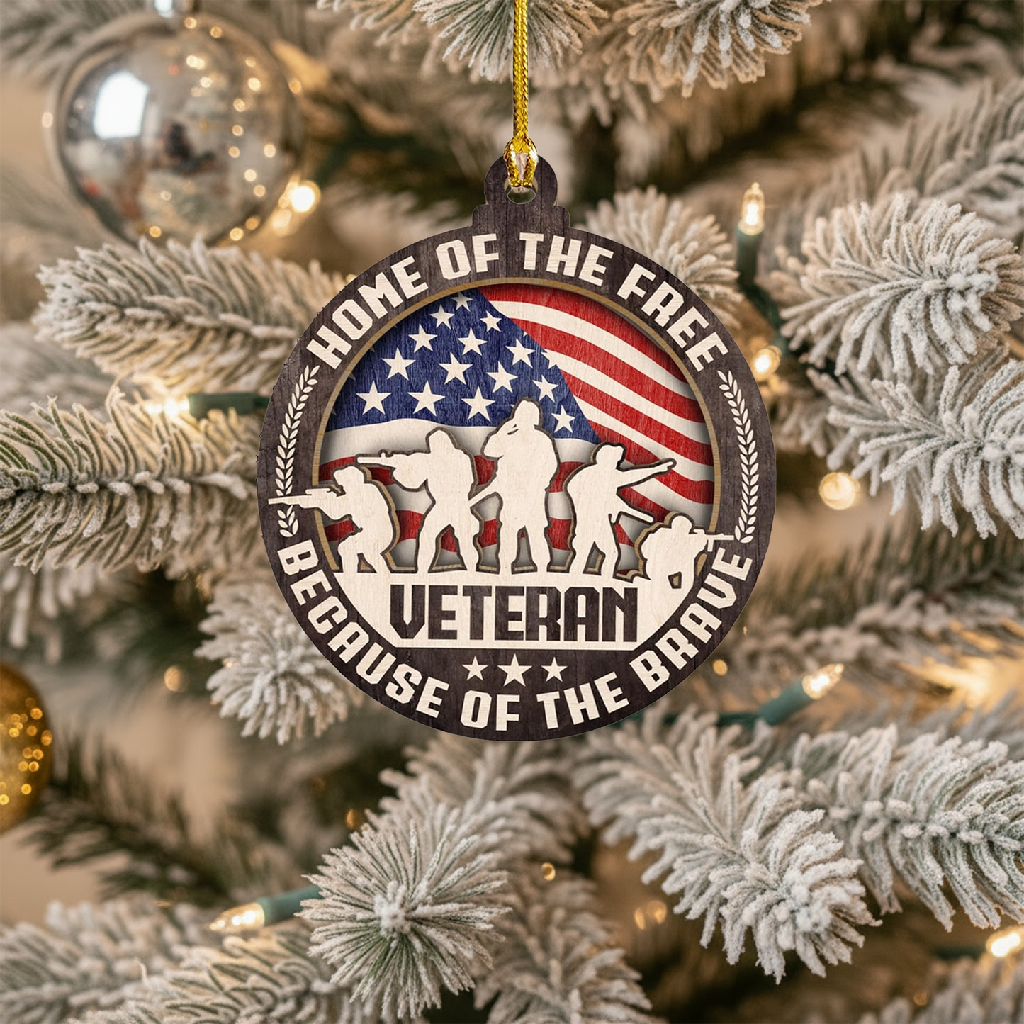 Home Of The Free - Patriotic Christmas Ornaments