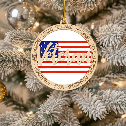 US Veteran Christmas Ornament - Army Veteran Gift