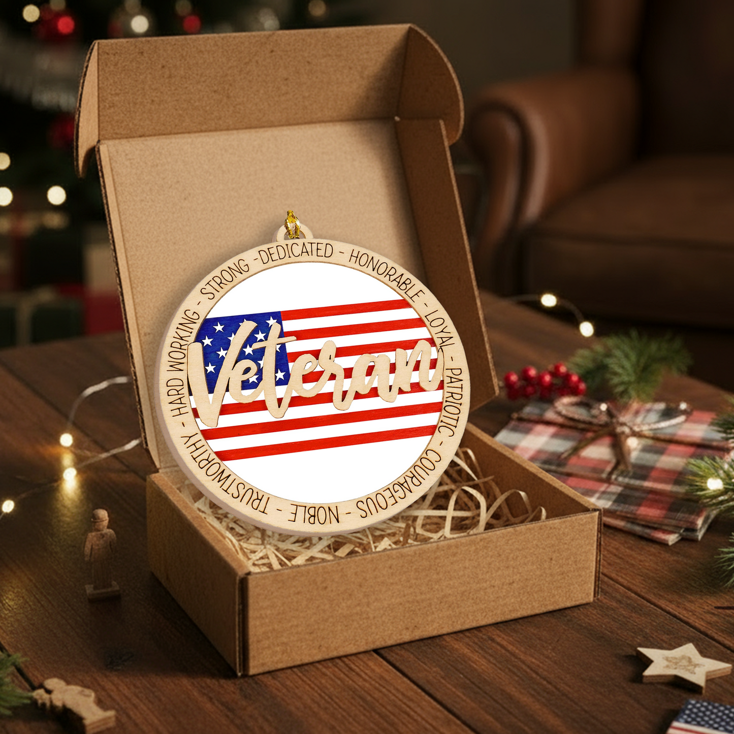 US Veteran Christmas Ornament - Army Veteran Gift