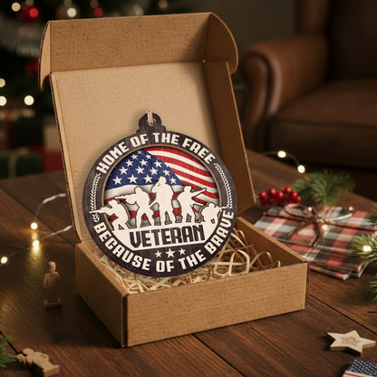 Home Of The Free - Patriotic Christmas Ornaments