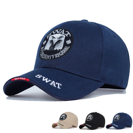 Tactical Eagle Patch Cap | Embroidered Special Unit Style