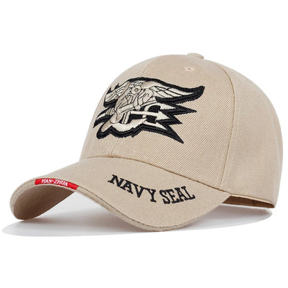 Embroidered Anchor Baseball Cap | Military Naval Style