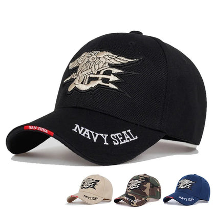 Embroidered Anchor Baseball Cap | Military Naval Style