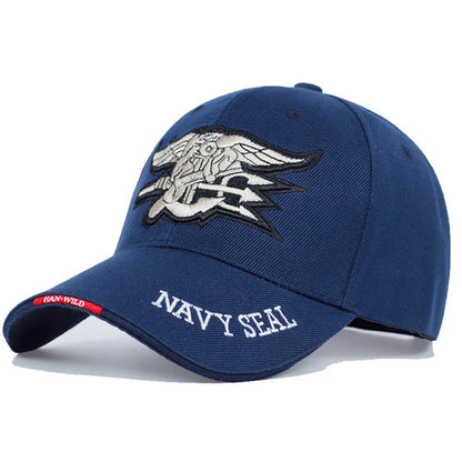 Embroidered Anchor Baseball Cap | Military Naval Style