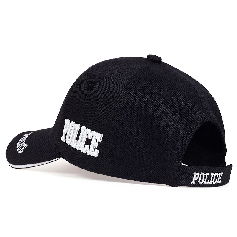 Int'l Police Force Style Cap | Embroidered Eagle Emblem & 'POLICE' Text