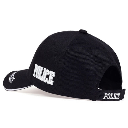 Int'l Police Force Style Cap | Embroidered Eagle Emblem & 'POLICE' Text