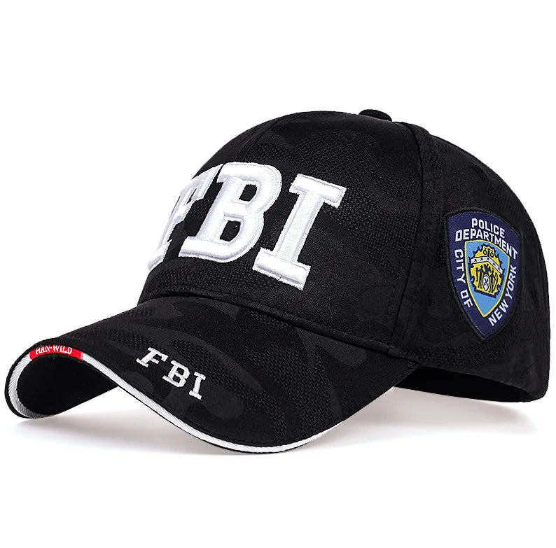Tactical Agency Style Cap | Embroidered Initials & Emblem