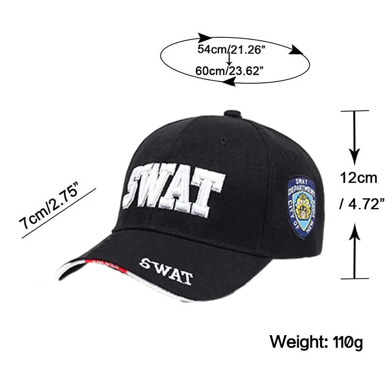SWAT Tactical Baseball Cap | Embroidered Special Unit Style