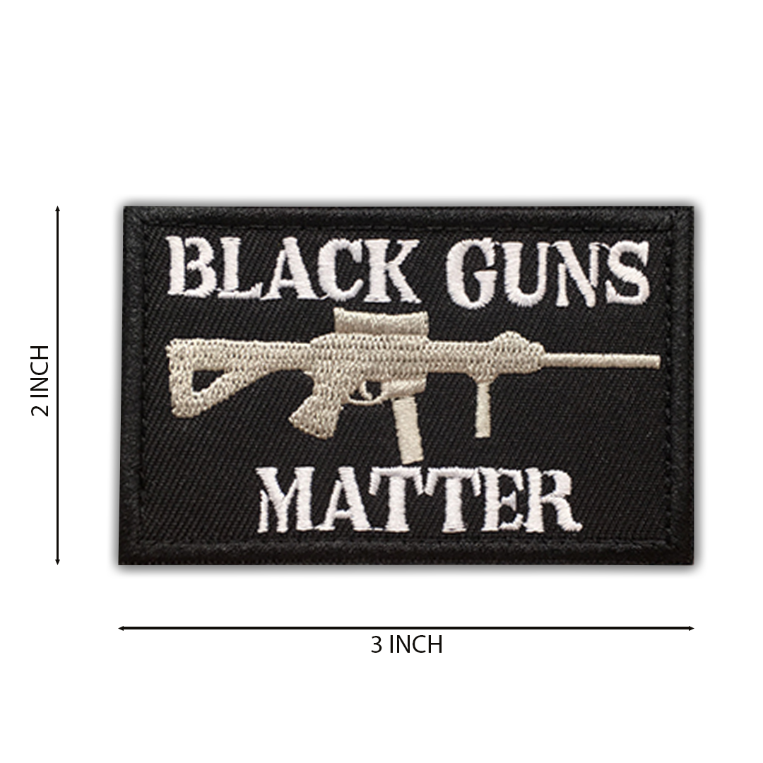 Black Guns Matter Embroidered Patch