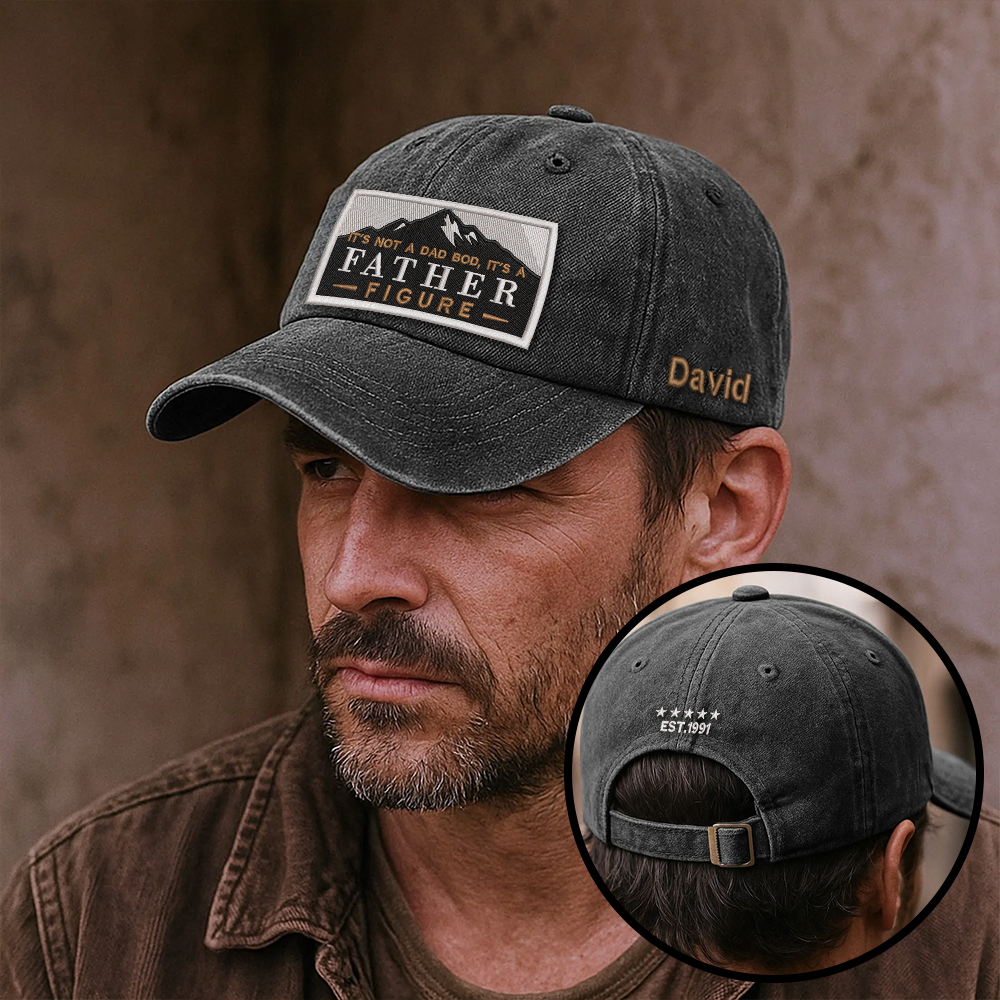 Father Figure Hat | Funny Dad Bod | Custom Embroidered & Colors