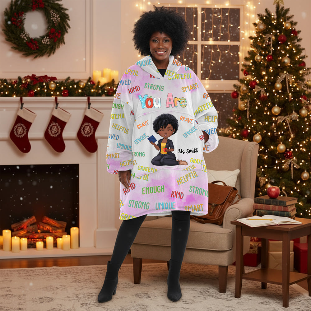 You Are Teacher Hoodie Blanket