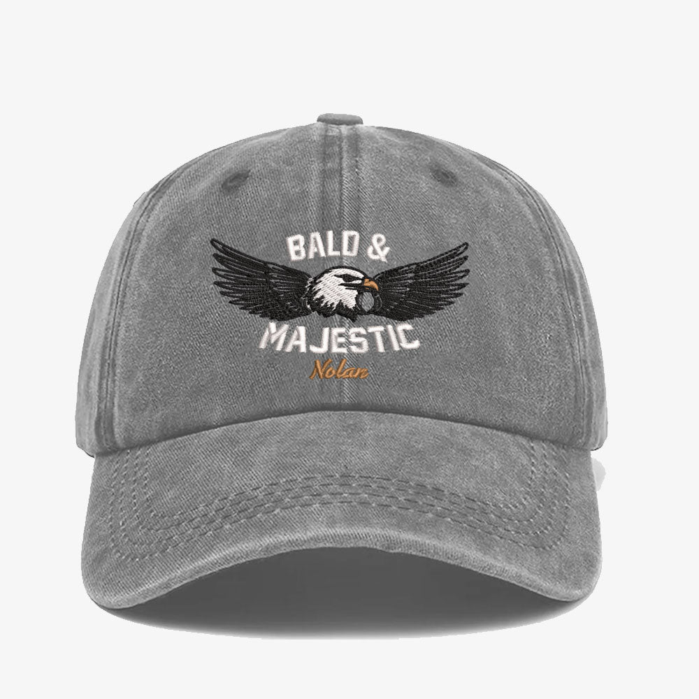 Bald And Majestic Embroidered Cap LANT1042
