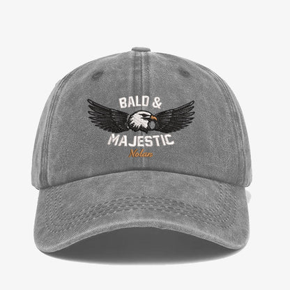 Bald And Majestic Embroidered Cap LANT1042