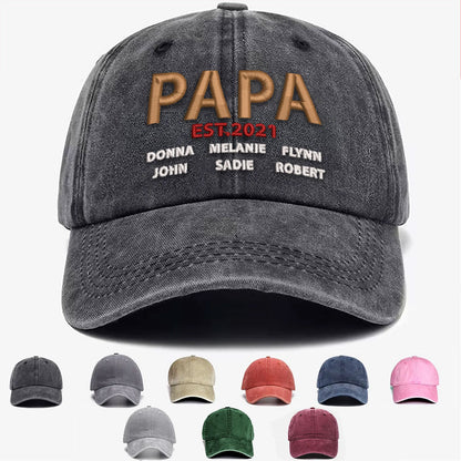 Dad Papa Vintage Style Embroidered Cap LANT1035