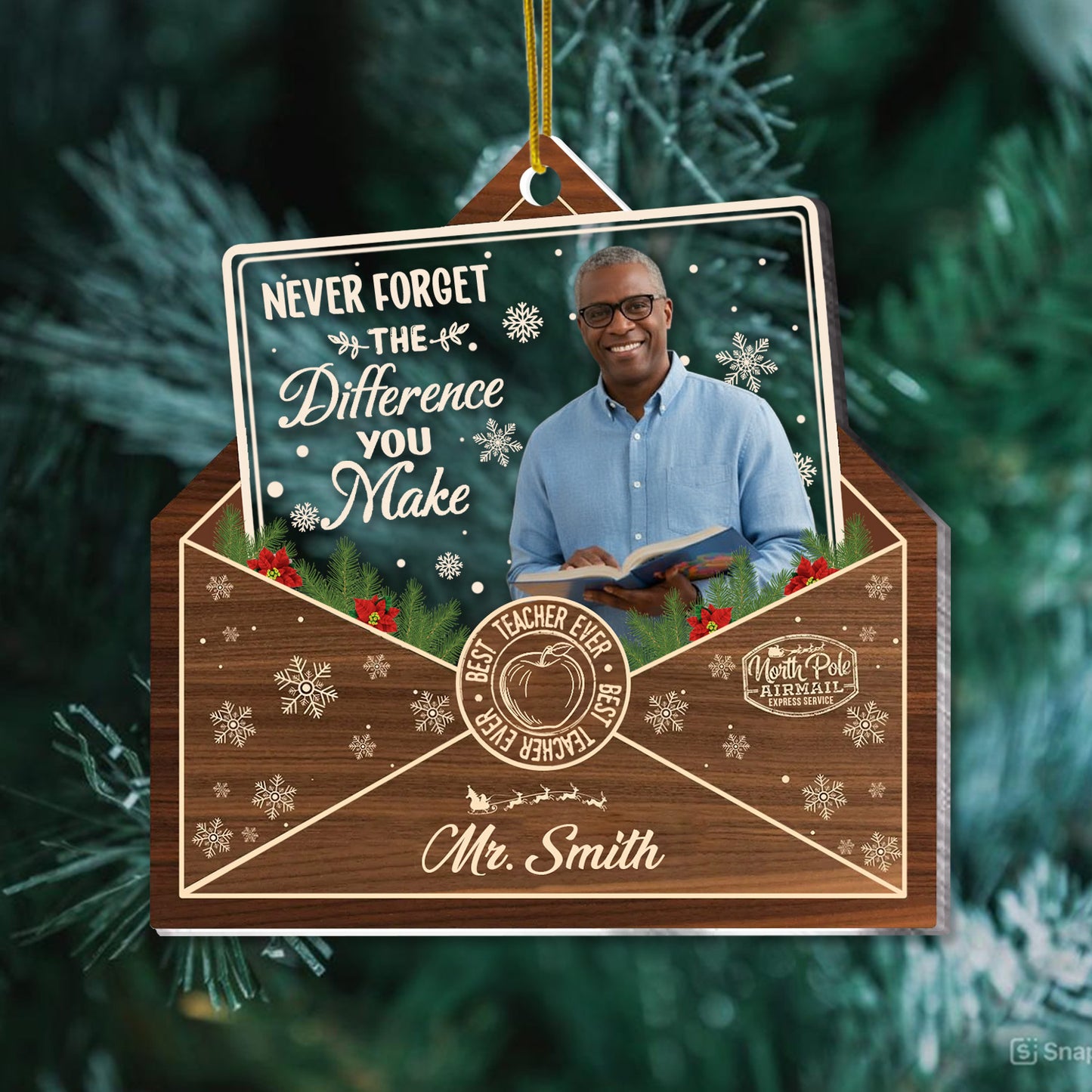 Never Forget The Difference You Make Acrylic Ornament