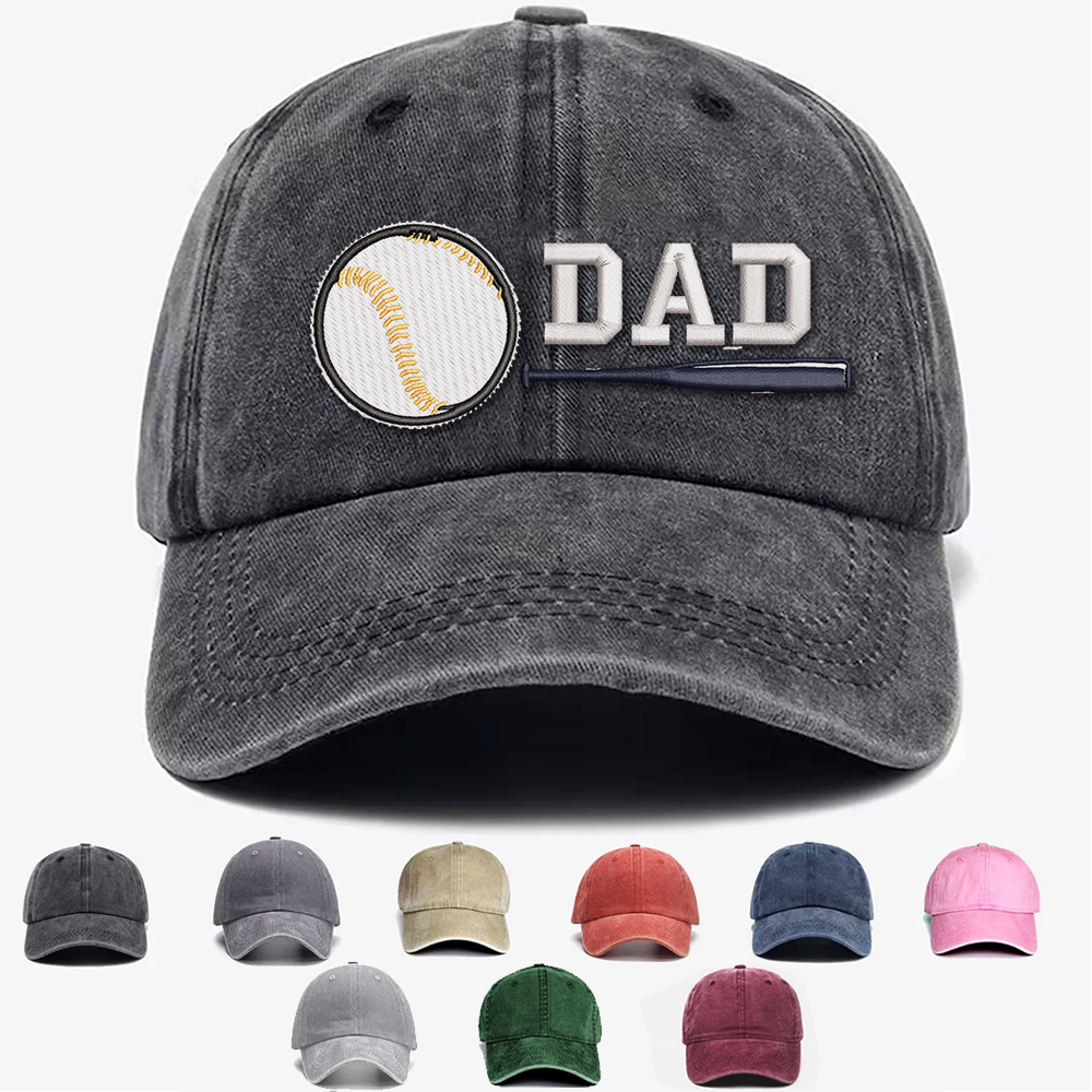 Custom Embroidered DAD Hat | Personalized Names & Year | Vintage Cap