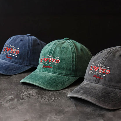 I Am Loved Embroidered Cap LANT1040