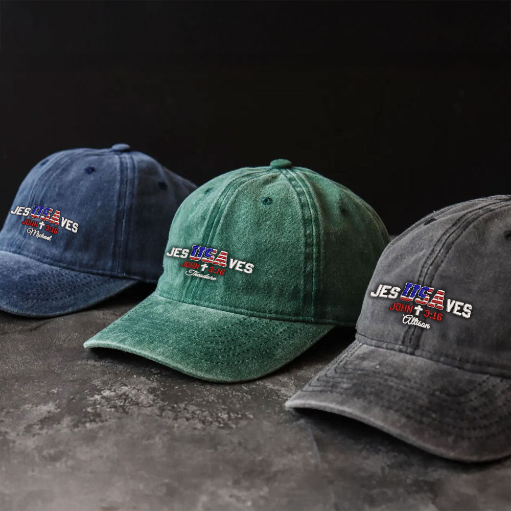 JesUSAves Embroidered Vintage Cap LANT1037