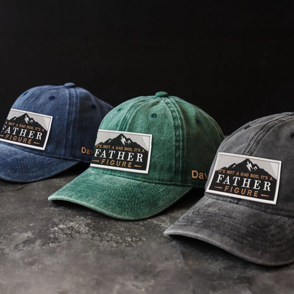 Father Figure Hat | Funny Dad Bod | Custom Embroidered & Colors