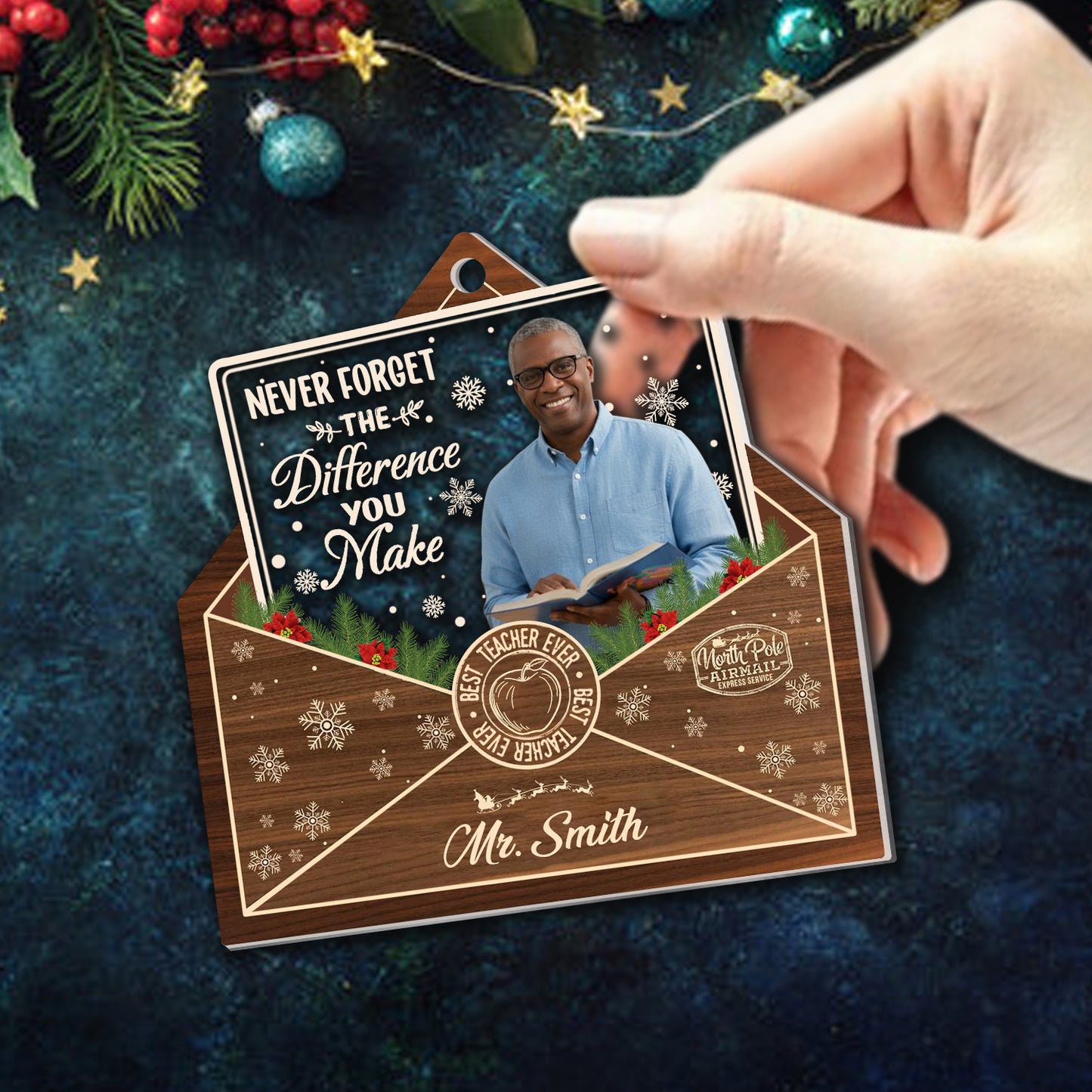 Never Forget The Difference You Make Acrylic Ornament