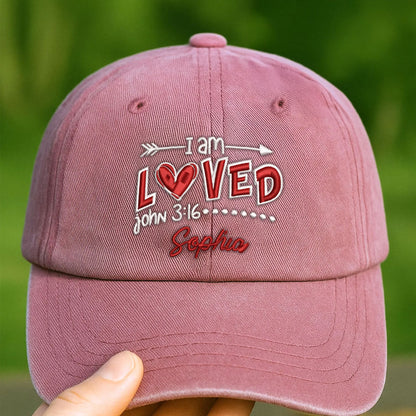 I Am Loved Embroidered Cap LANT1040