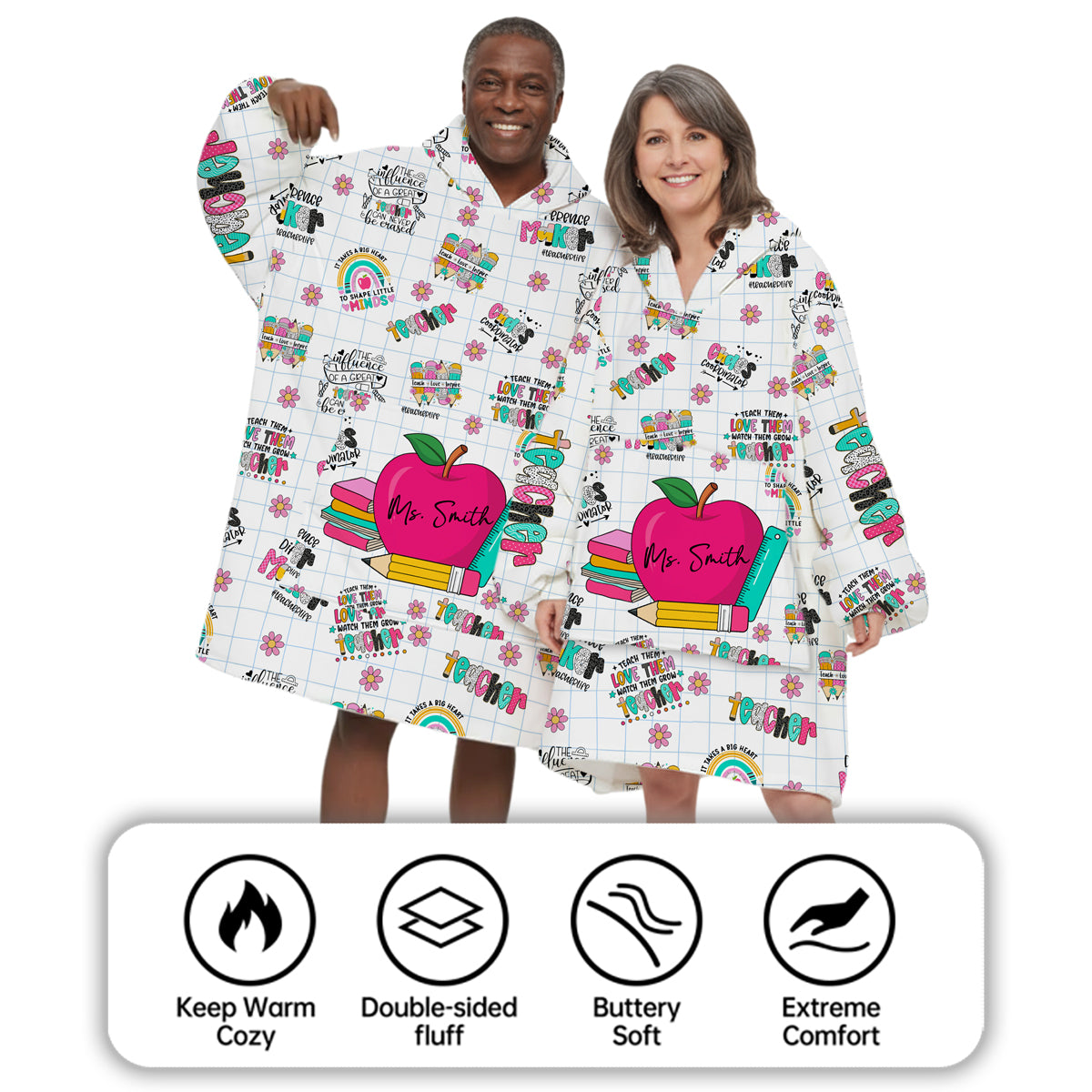 Teacher Difference Maker Hoodie Blanket