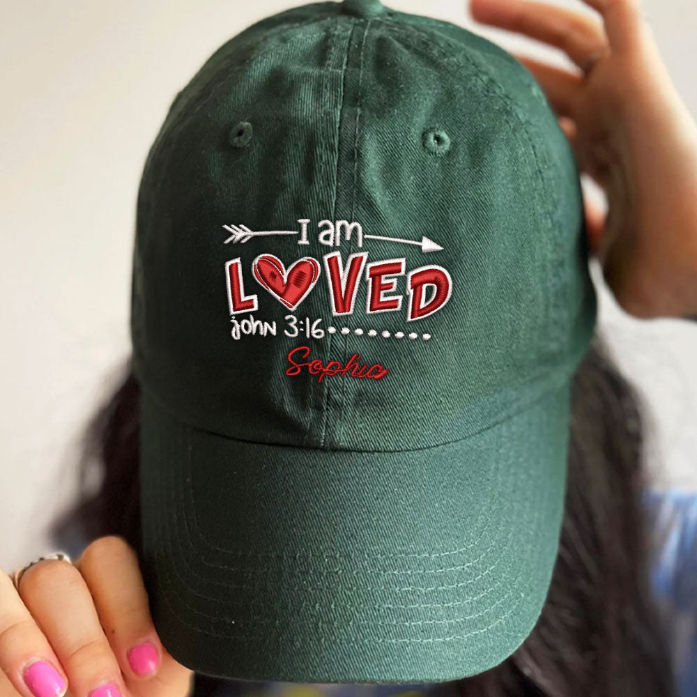 I Am Loved Embroidered Cap LANT1040
