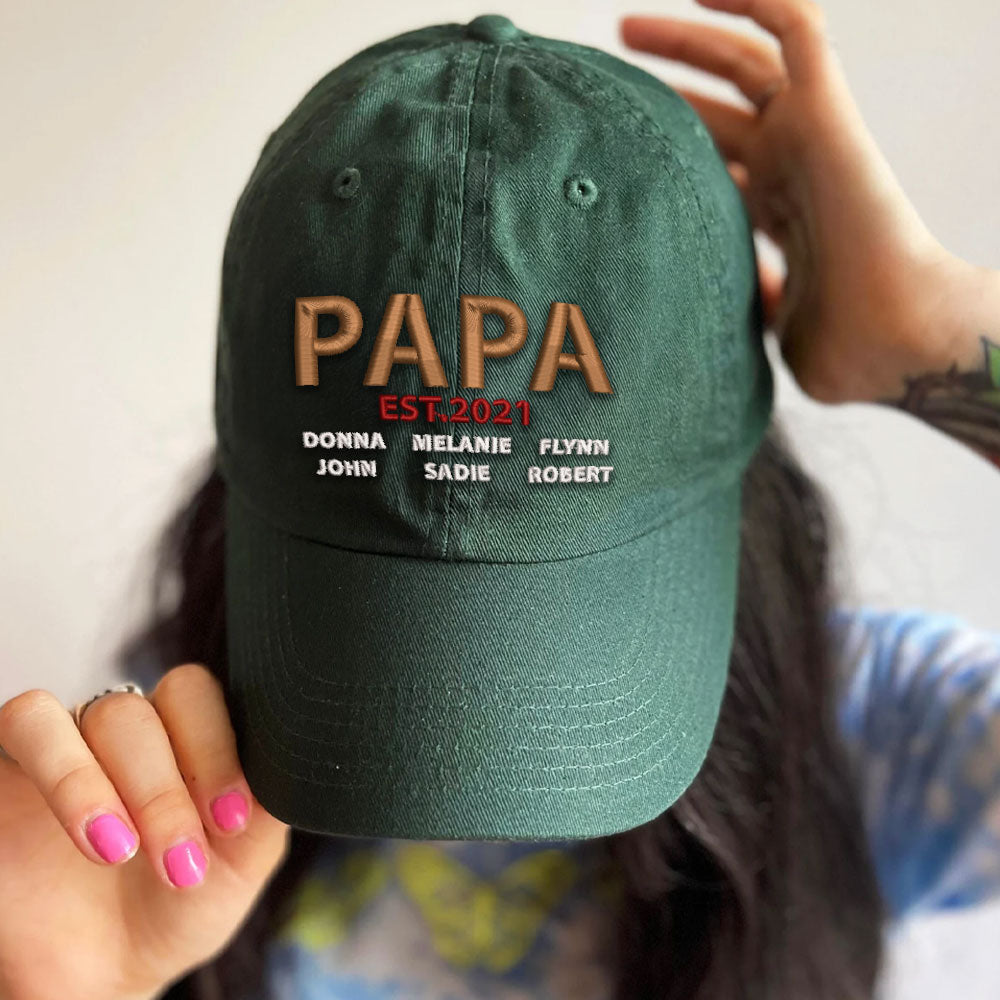 Dad Papa Vintage Style Embroidered Cap LANT1035