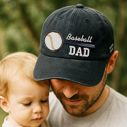 Custom Embroidered Baseball DAD Hat | Personalized Names & Year | Vintage Cap