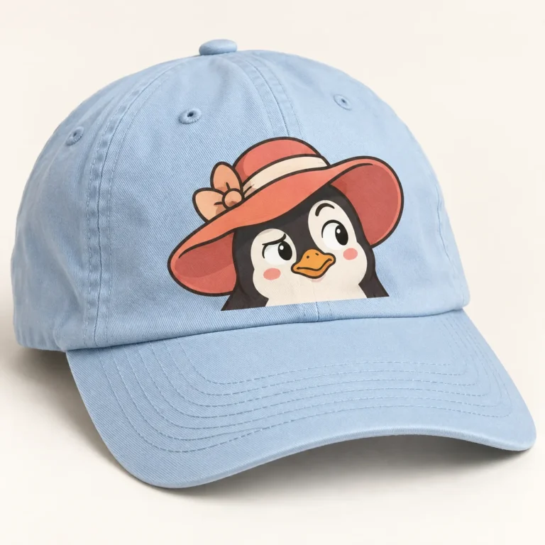 Penguin Sunhat – Funny Cartoon Dad Hat