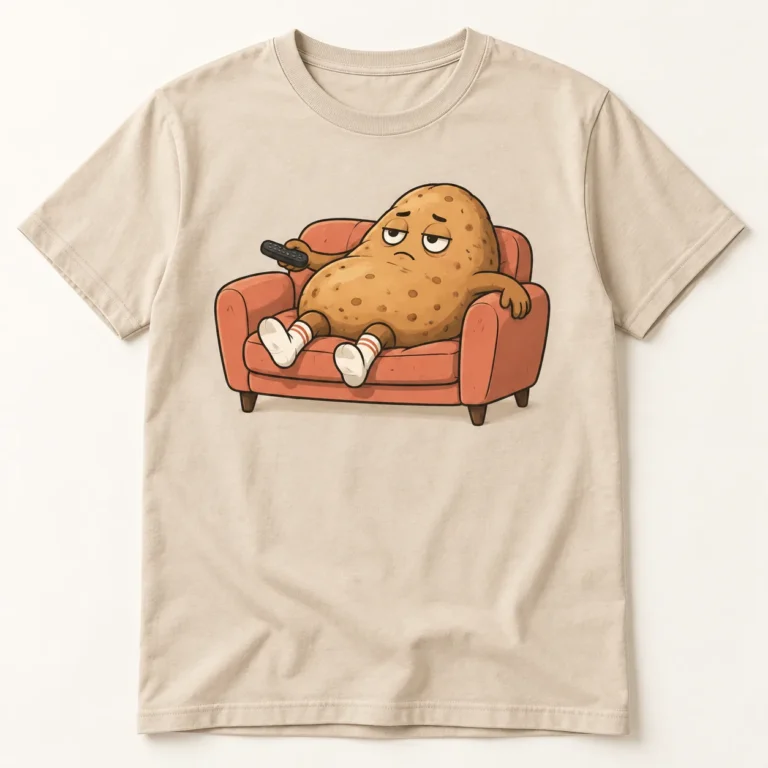 Potato Sofa Champion – Funny Cartoon Unisex T-Shirt